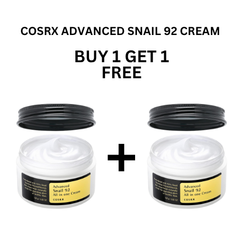 كوزركس كريم الحلزون 92 المتقدم – مرطب مجدد للبشرة ومضاد للتجاعيد – اشترِ 1 واحصل على 1 مجانًا (2 × 100 مل)