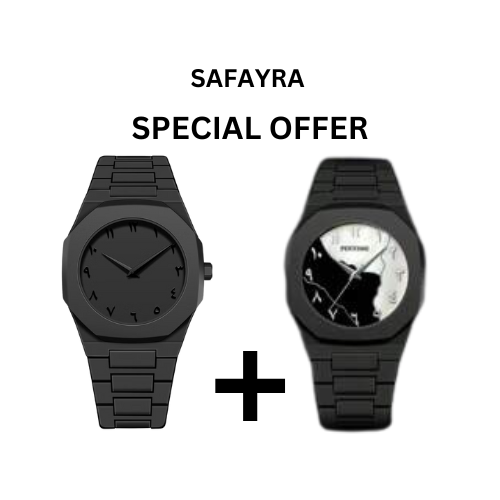 ساعة بلاكاوت للرجال – خيارات قرص عربي ورياضي (اشترِ واحدة واحصل على الأخرى مجانًا)