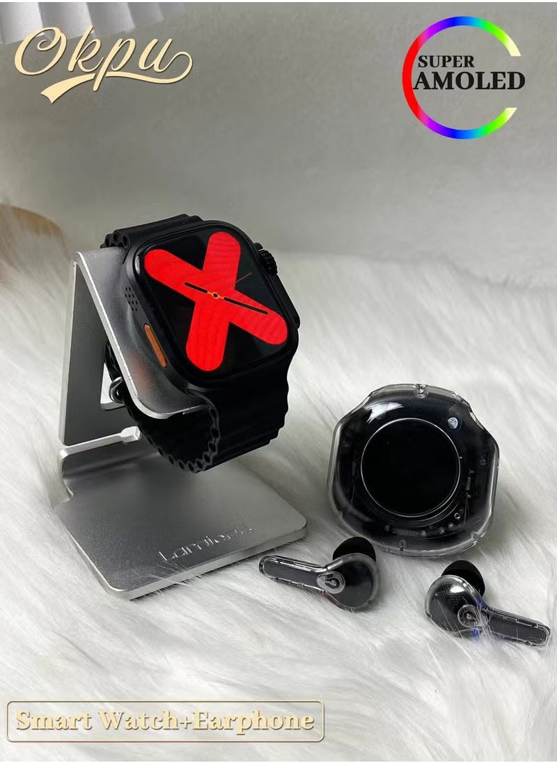 الساعة الذكية الجديدة بشاشة كبيرة 2.3 بوصة مع سماعة بلوتوث D110