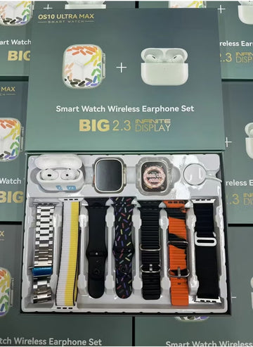طقم هدايا الساعة الذكية OS10 Ultra Max